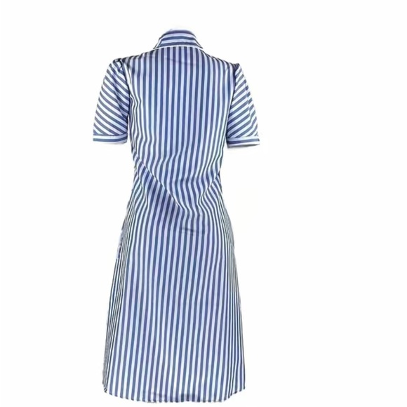 BNWOT Blue & White Shirt Dress - Picture 3 of 4